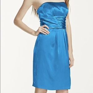 Cornflower Blue Bridesmaid Dress with Pockets
